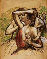 Degas, Edgar - Three Ballet Dancers, One with Dark Crimson Waist